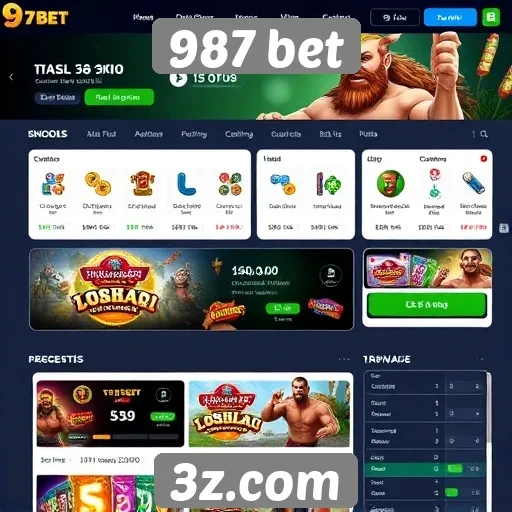 Interface do usuário do site 987 bet é intuitiva